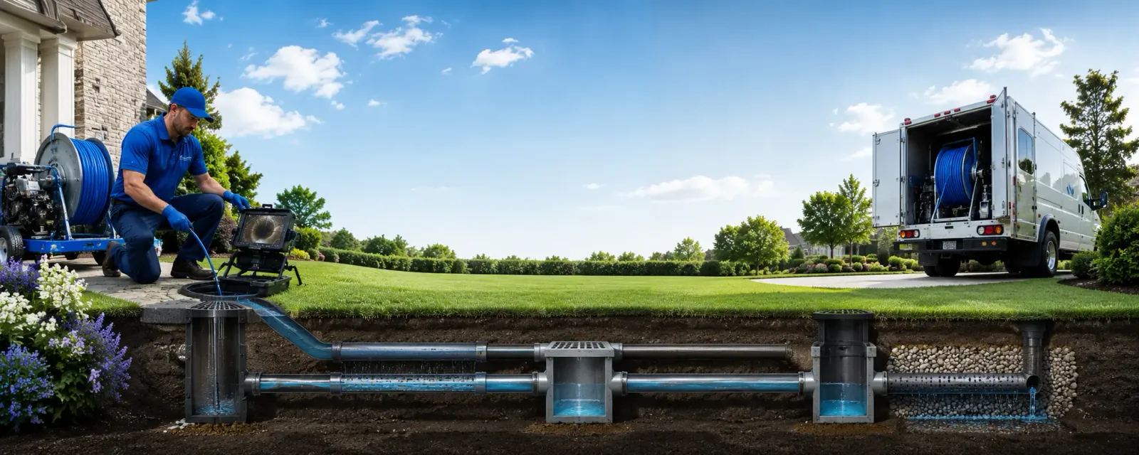 Outdoor drain cleaning information for Avon, MA